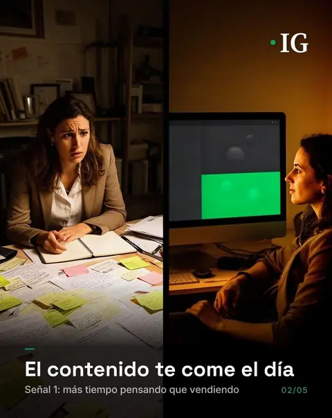 Carrusel de IG Studio Pro: Tres señales de que ya es hora de dejar de crear contenido a mano (2 de 5)