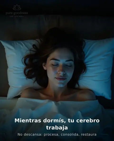 Carrusel de Pure Goodness: Cómo el sueño profundo impacta tu memoria, humor y decisiones al día siguiente (1 de 4)