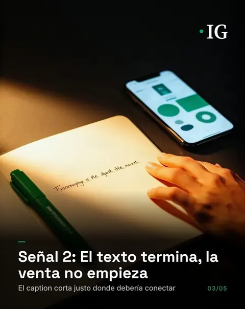 Carrusel de IG Studio Pro: Tres señales de que tu contenido no está conectado con tu proceso de venta (3 de 5)