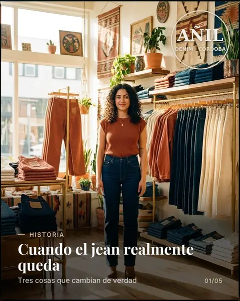 Carrusel de Añil Denim: 3 cosas que cambian cuando el jean te queda bien de verdad (1 de 5)