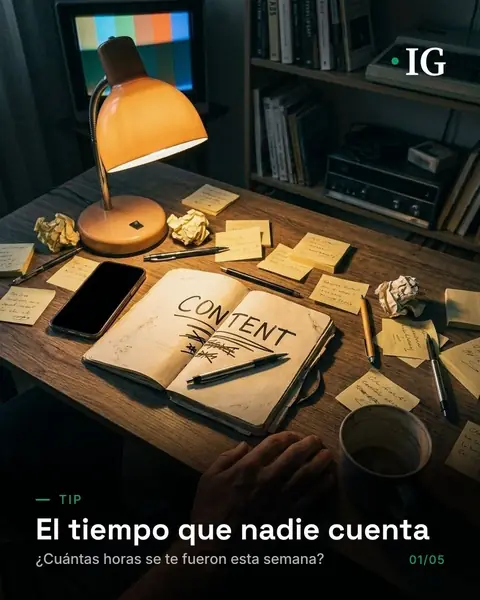 Carrusel de IG Studio Pro: Cuánto tiempo real se va en crear contenido a mano versus con un sistema automatizado (1 de 5)