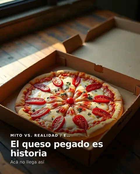 Carrusel de La Piedra: Mito desmentido: la pizza de delivery que llega fría vs. la realidad de La Piedra (1 de 4)