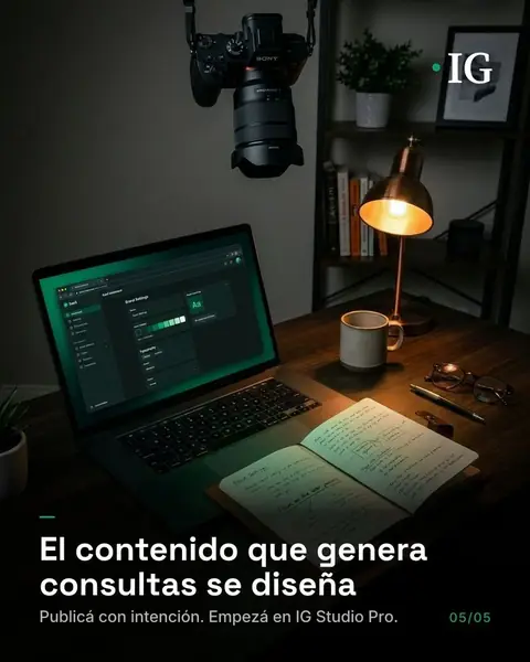 Carrusel de IG Studio Pro: Tres señales de que tu contenido de Instagram no está generando consultas reales (5 de 5)